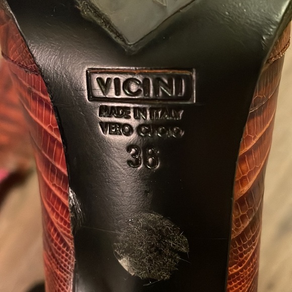 Giuseppe Zanotti burgundy reptile embossed boots size - 36 - Picture 6 of 8